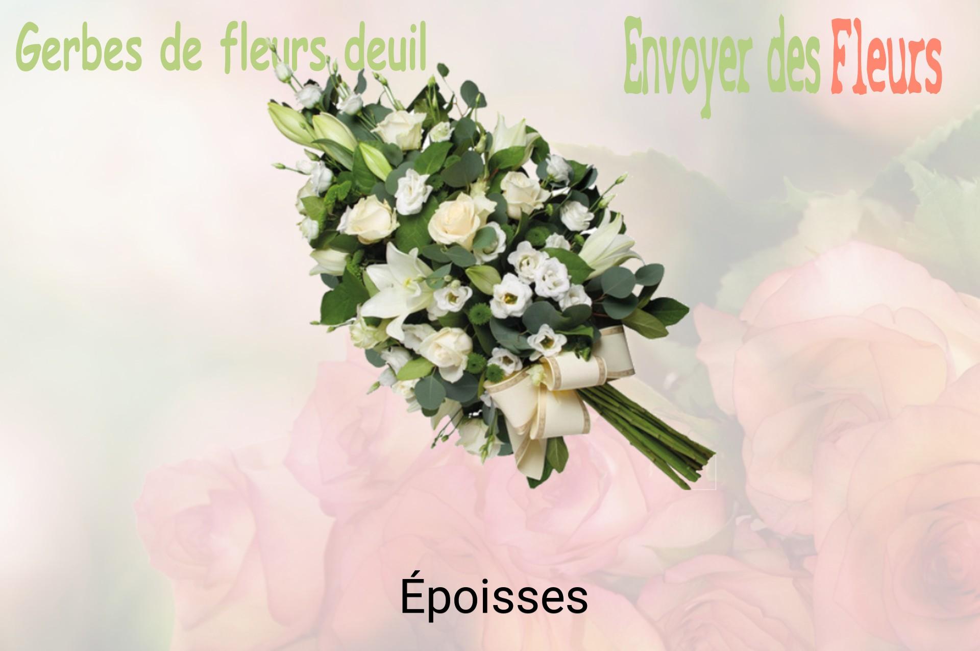 Gerbe de fleurs de deuil livrée à Époisses
